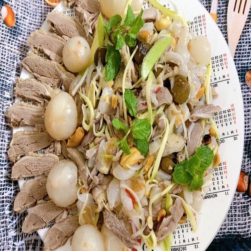 Cách làm gỏi vịt vải thiều thơm ngon ăn là ghiền