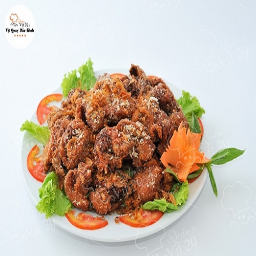 Cách làm vịt rang muối bằng nồi chiên không dầu