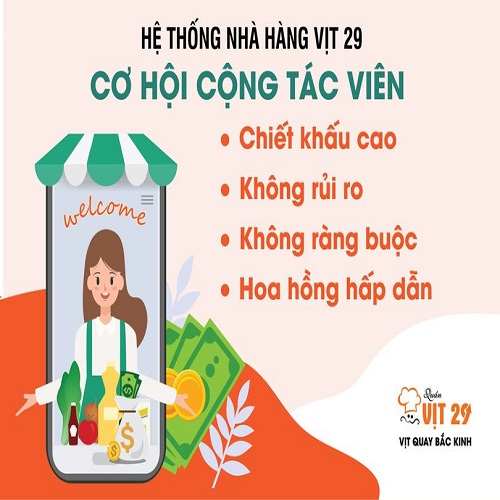 Giá nhượng quyền thương hiệu Vịt 29 là bao nhiêu?