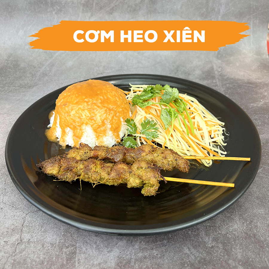 Review món cơm heo xiên chả nướng ngon tại 29 Food