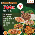 Combo 5 tới 6 người  789K