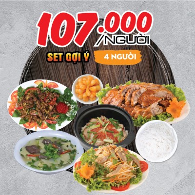 Set gợi ý cho 3-4 người