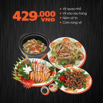 Set combo cho 3 - 4 người ăn chỉ với giá 434k