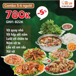 Combo 5 tới 6 người - 780K