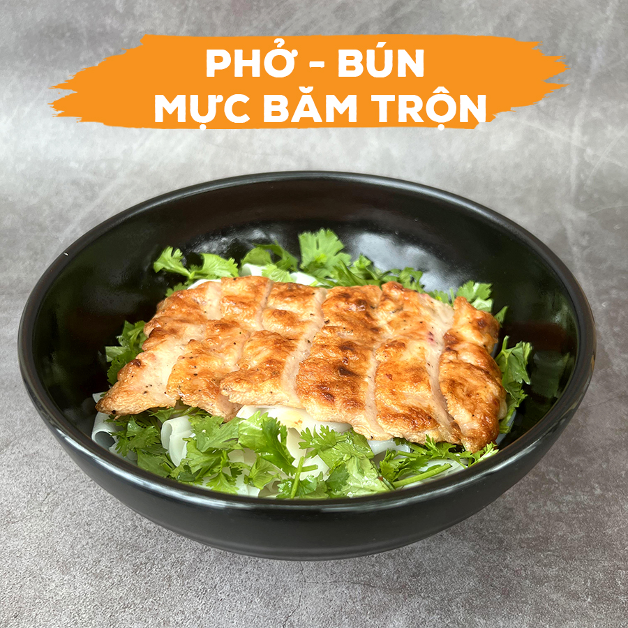 Bún Chả Mực Nướng Trộn Sốt XO