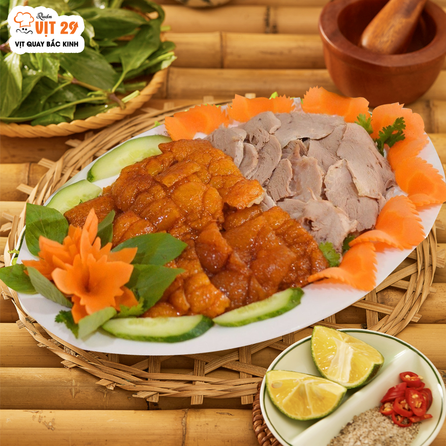 Bánh tráng cuộn da vịt + Cơm rang vịt (sử dụng hết 1 con vịt to)